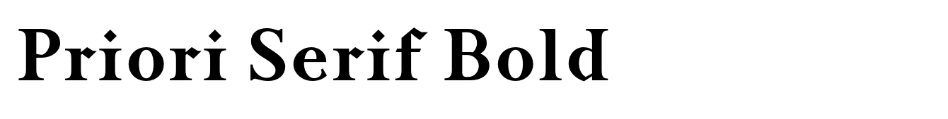 Priori Serif Bold